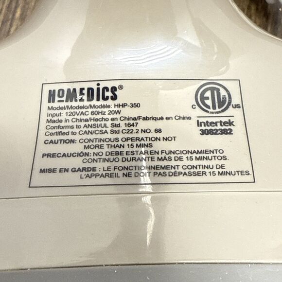 HoMedics Percussion Action Massager with Heat and Dual Pivoting Heads HHP-350 - Picture 5 of 9